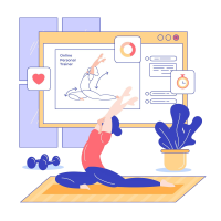 online-personal-trainer-concept